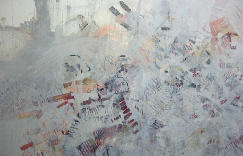Move Ahead, oil on canvas, 48x72, Private Collection.