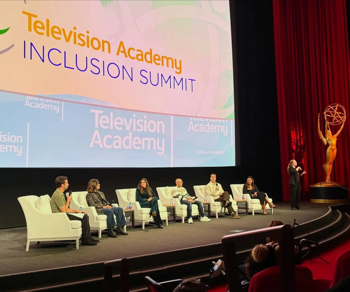 Thank you once again to the TV Academy for putting together a wonderful inclusion summit (shoutout @branzcurry !) 

Being in community tonight was everything I needed. Here&rsquo;s to good people doing good work 🥂