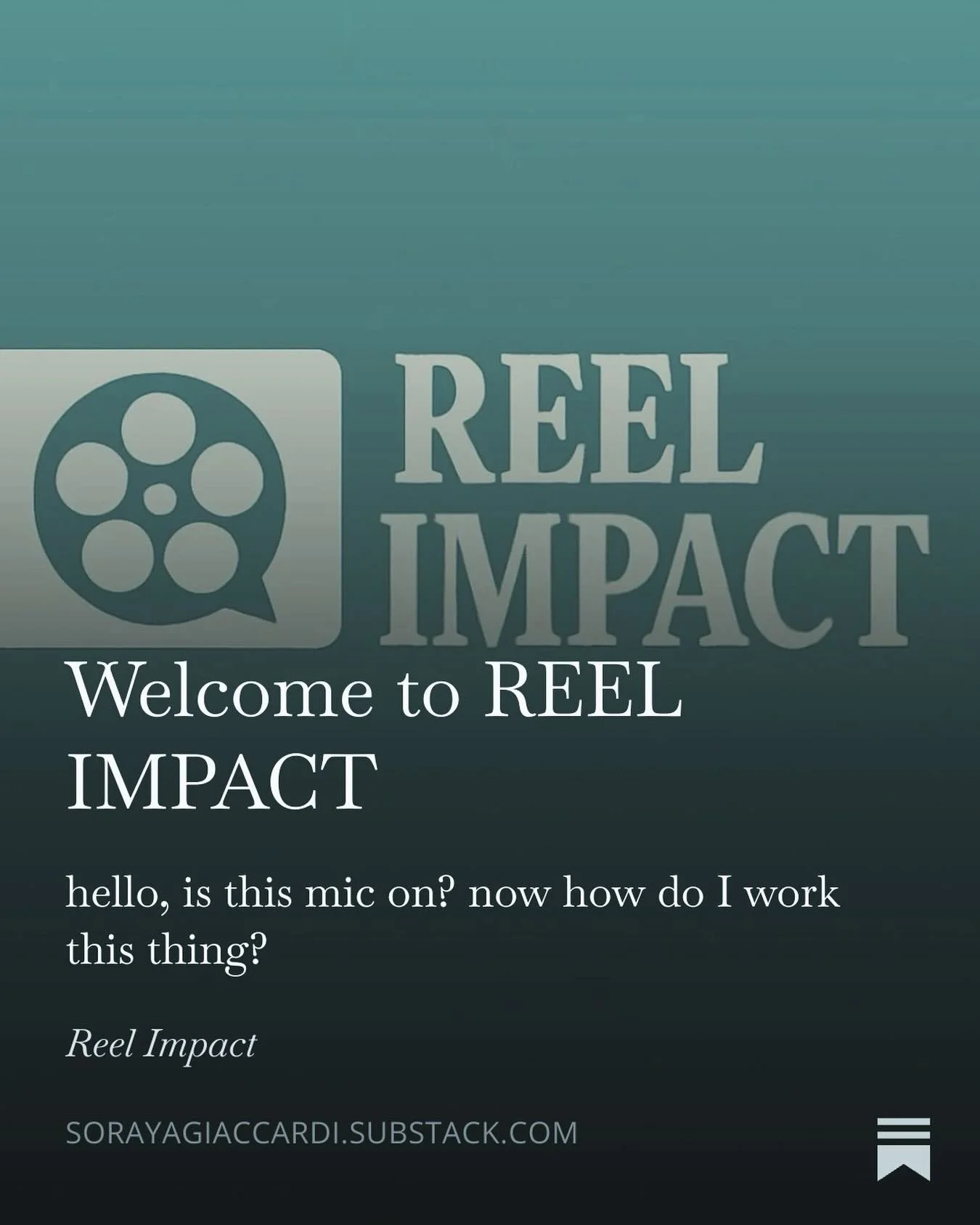 Cue Mariah Carey &ldquo;it&rsquo;s tiii-iiiiimeee.&rdquo;

📣 My substack&mdash; Reel Impact&mdash; is now live! We&rsquo;ll talk media representation,  pop culture, narrative change, and whatever else feels right. Casual tone. Analytic vibes. See ya
