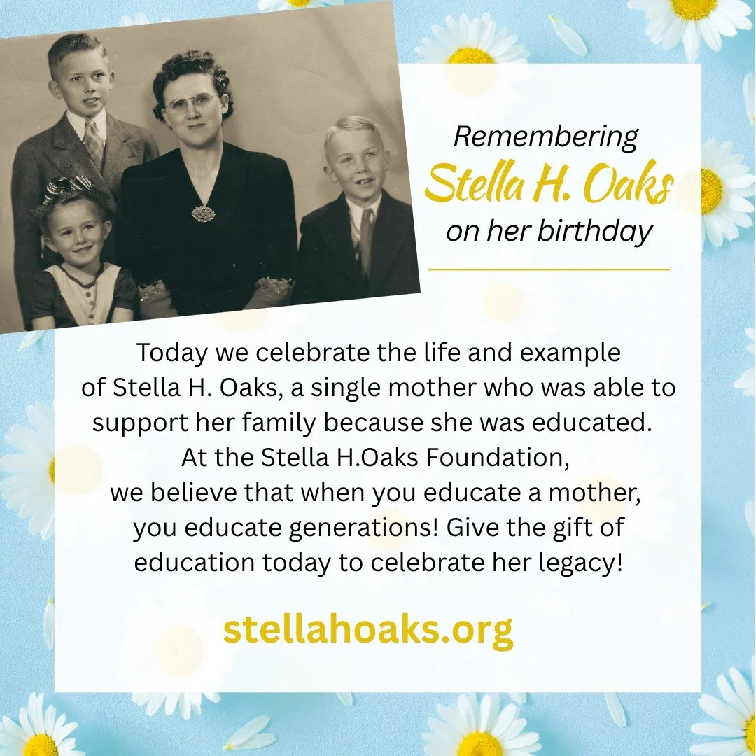 When you give to the Stella Oaks Foundation, you give the gift of an education to a single mother and hope to her children.

#singlemom 
#singlemomlife❤️ 
#scholarships