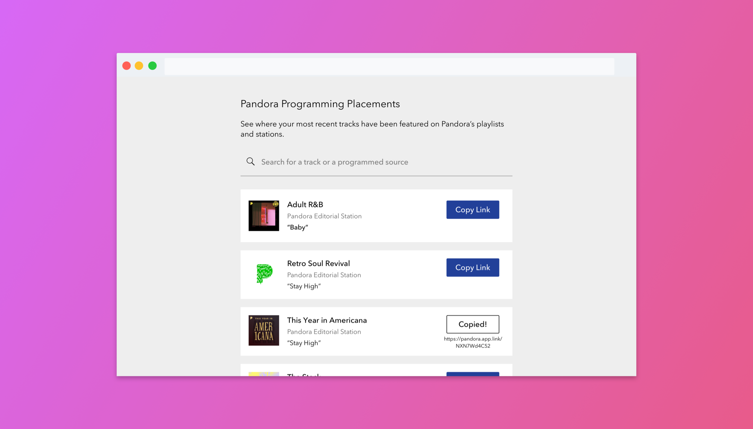 Introducing Pandora Programming Placements to AMP!