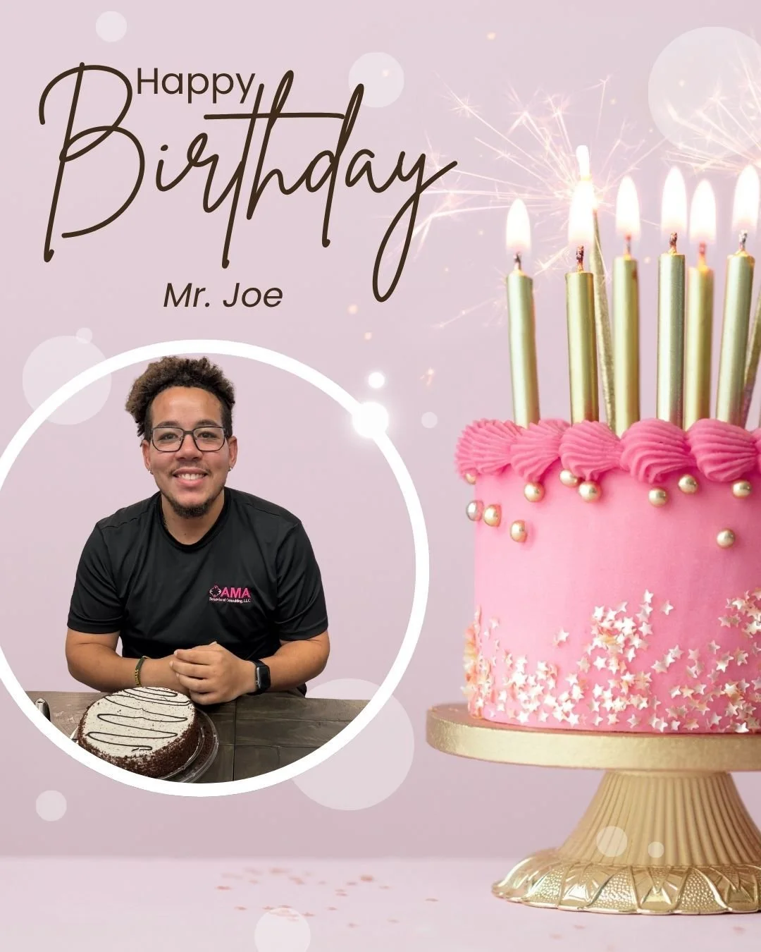 🎉 Join us in celebrating Mr. Joe’s special day!
Your kindness, dedication, and passion for helping our learners shine brighten every corner of AMA Behavioral Consulting! 
We’re so grateful to have you as part of our team — wishing