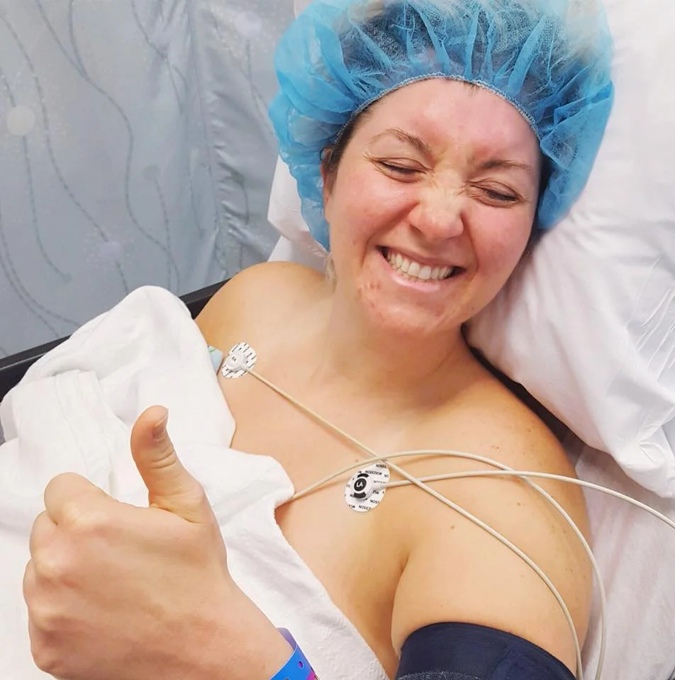 Post-op after miscarriage #3 that needed a d&c (surgical removal of non-living products of conception) 