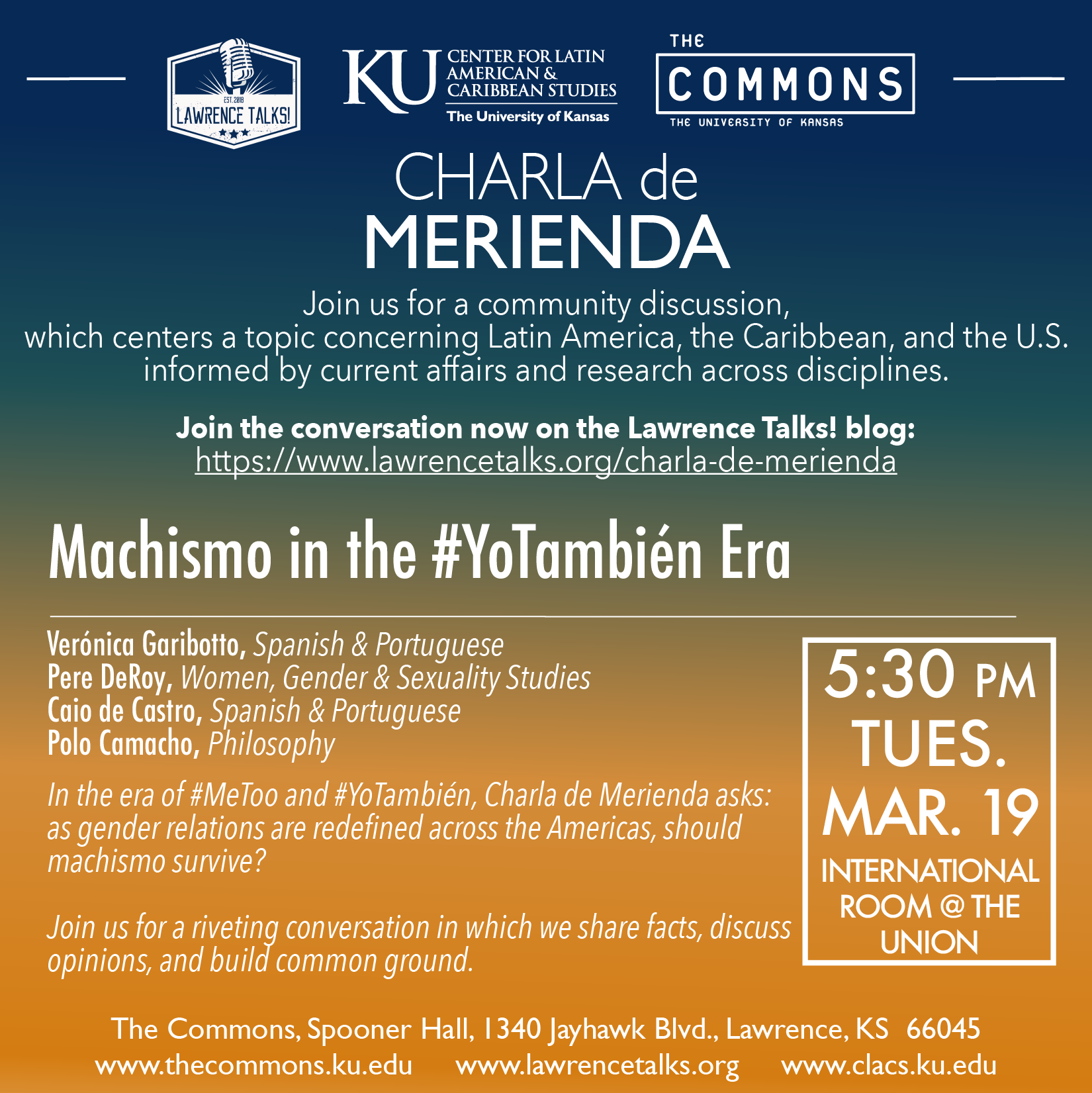 Charla de Merienda Presents: Machismo in the #YoTambién Era