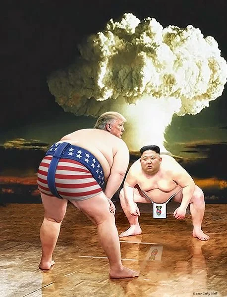 TICK ,TICK, BOOM
D&eacute;j&agrave; Vu

&rdquo;Will someone from his depleted and food starved regime please inform him that I too have a Nuclear Button, but it is a much bigger &amp; more powerful one than his, and my Button works!&rdquo; Donald Tru