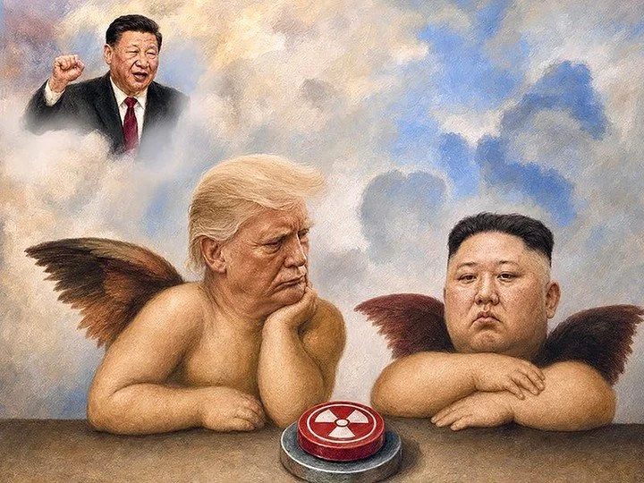 INSULT TO INJURY
Birds of a feather

&ldquo;Despite the unfriendly look on this particular picture, there are many where we&rsquo;re smiling, Kim Jong Un and I get along GREAT!&rdquo; President DONALD J. TRUMP

Frenemies with benefits: To hell with t