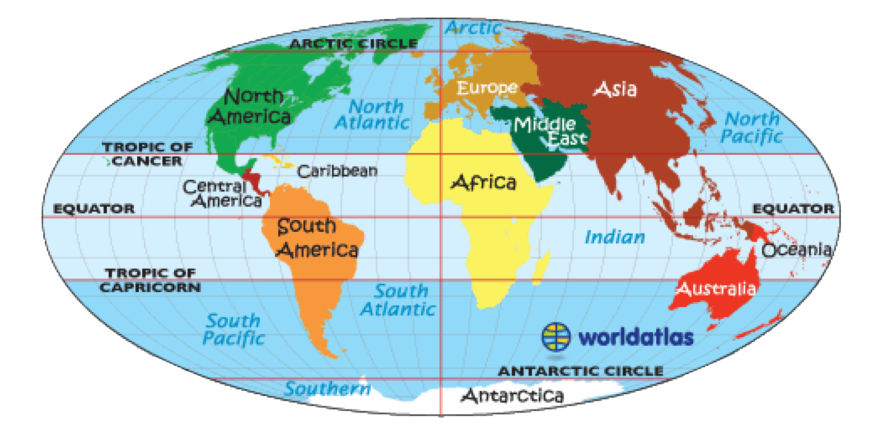 Экватор северной америки на карте. Карта континентов. Континенты на английском. Карта континентов на англ.