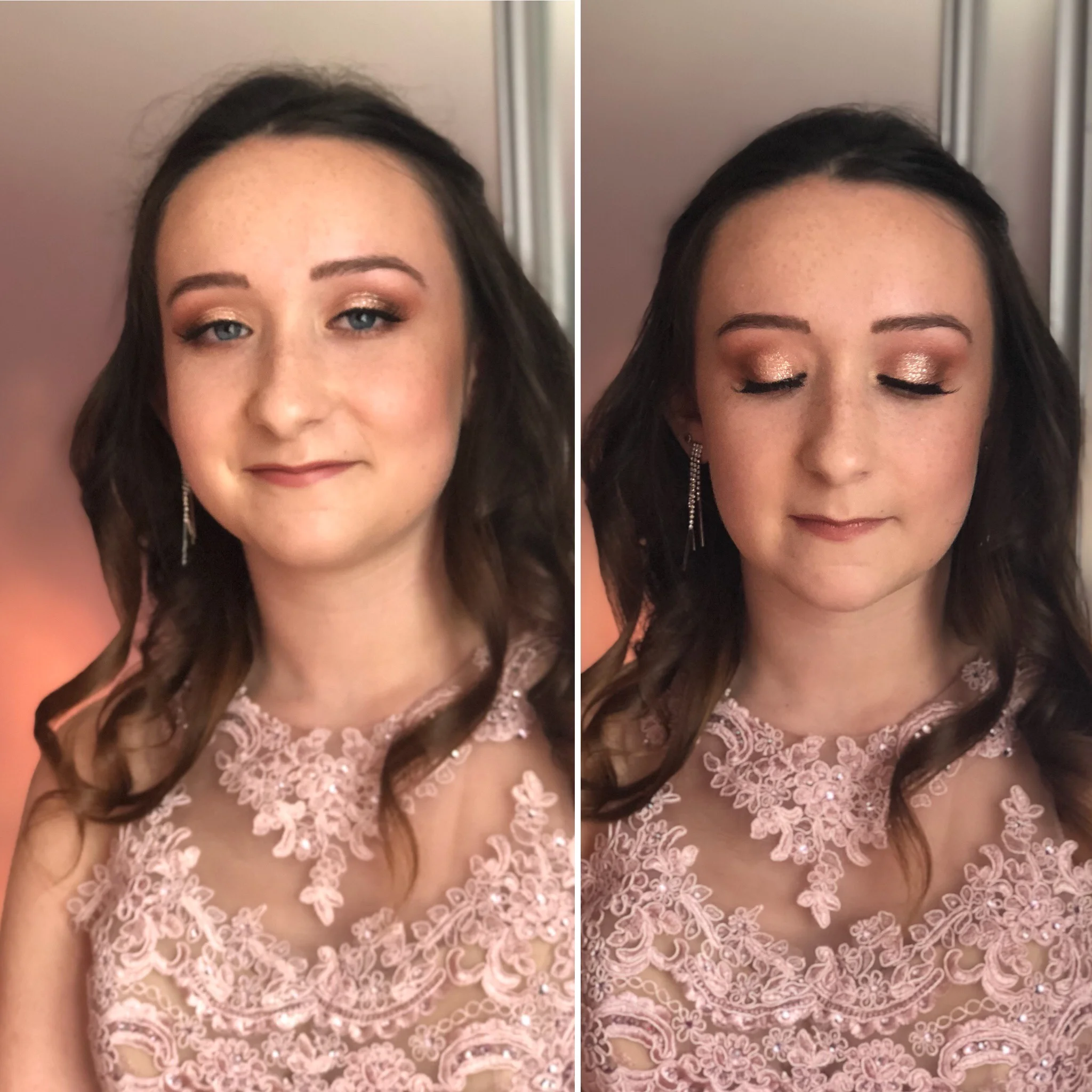 Prom - soft look with glitter