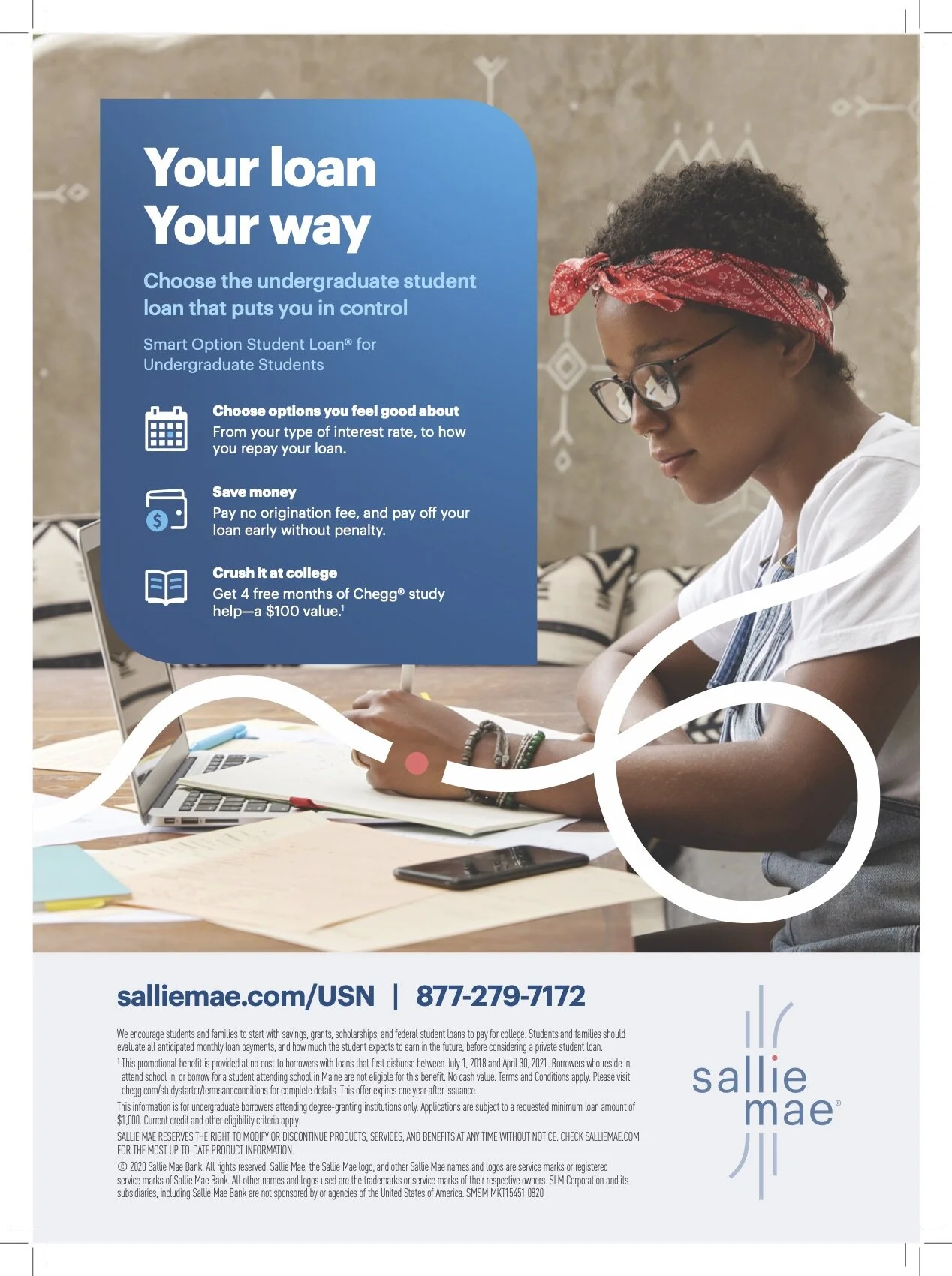 Student loan ad (back cover) 