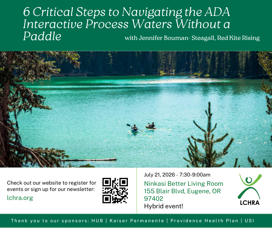 [MEETING] 6 Cricital Steps to Navigating the ADA Interactive Process Waters Without a Paddle