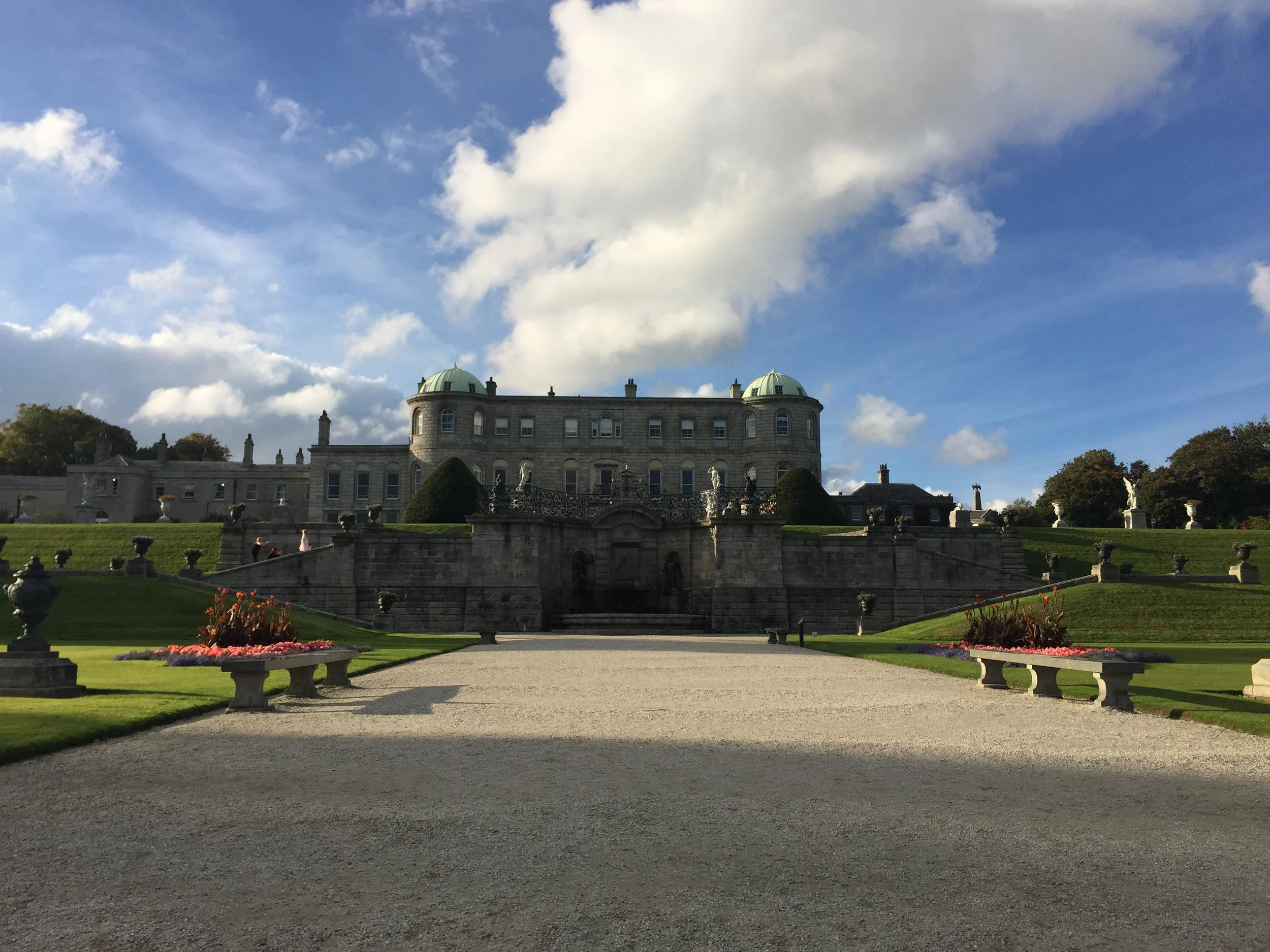Powerscourt House and gardens.