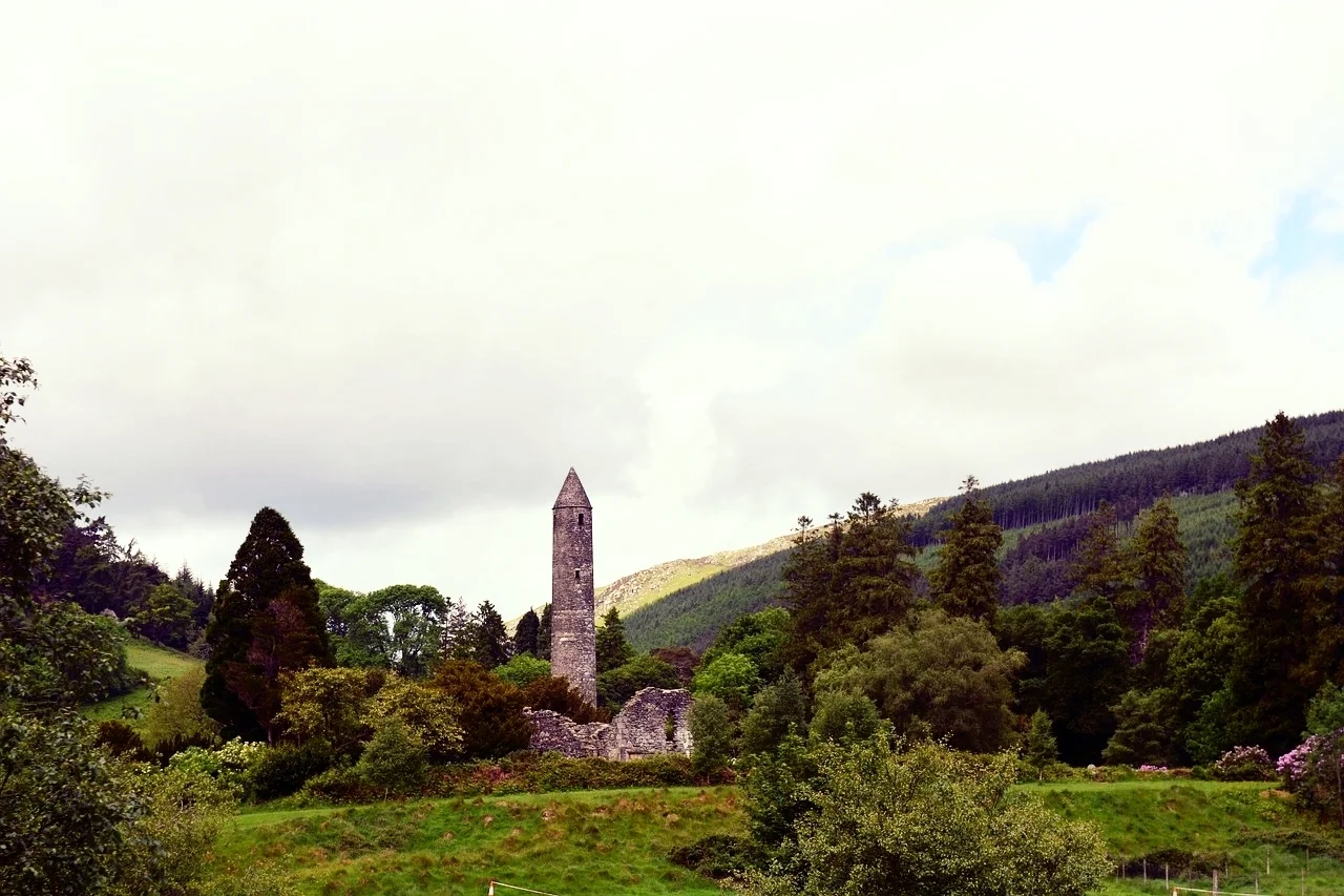 The Mountains of Wicklow National Park in Fall.