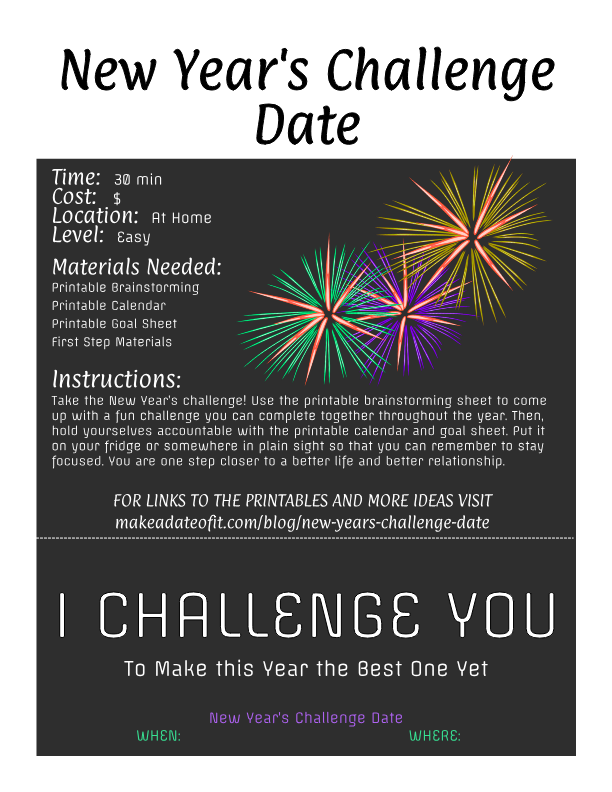 New Year's Challenge Date — Make a Date of It