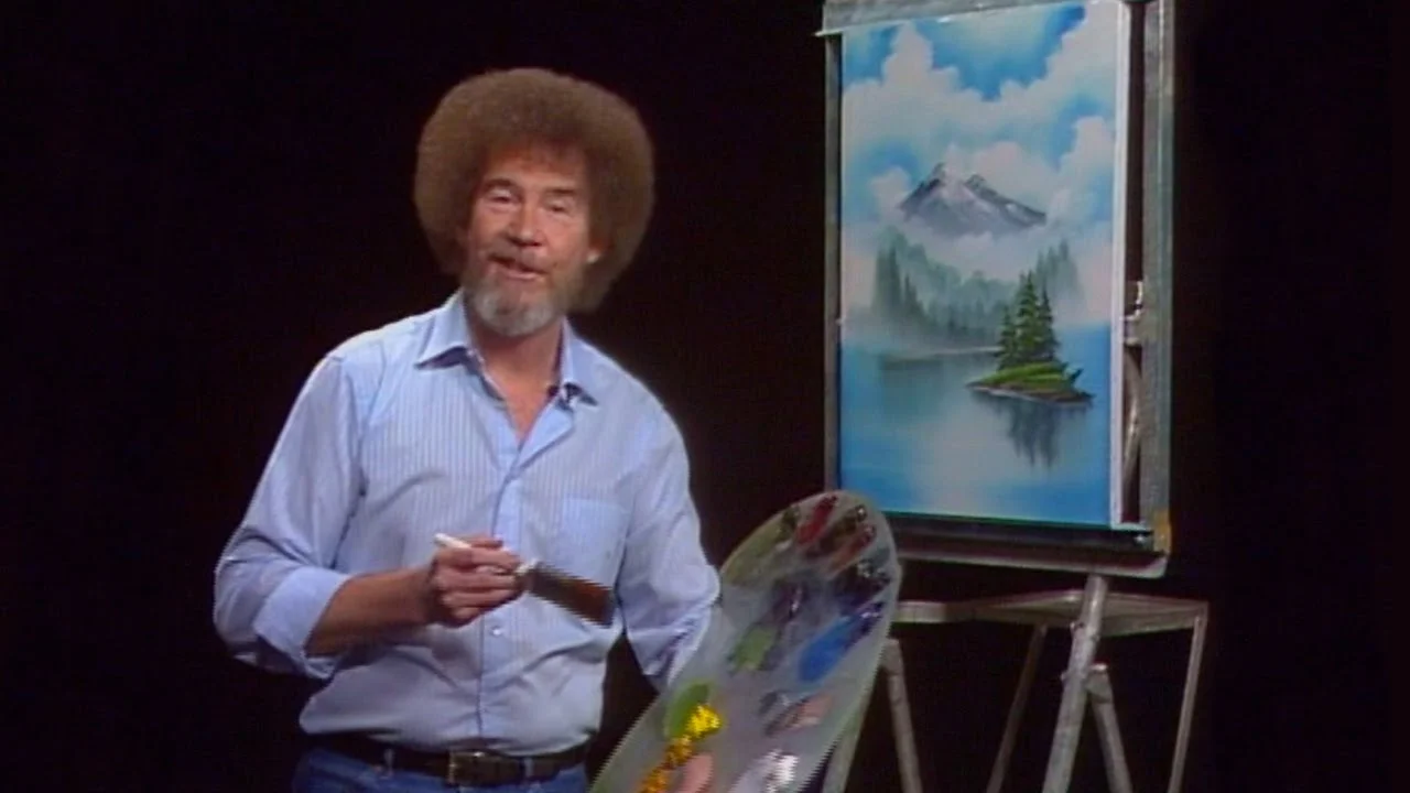 How to Have a Bob Ross Painting Date Night at Home