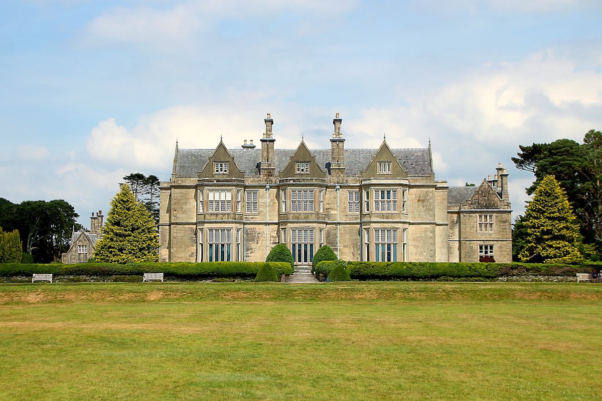 Muckross House from the rear. The large windows look over Middle Lake.
