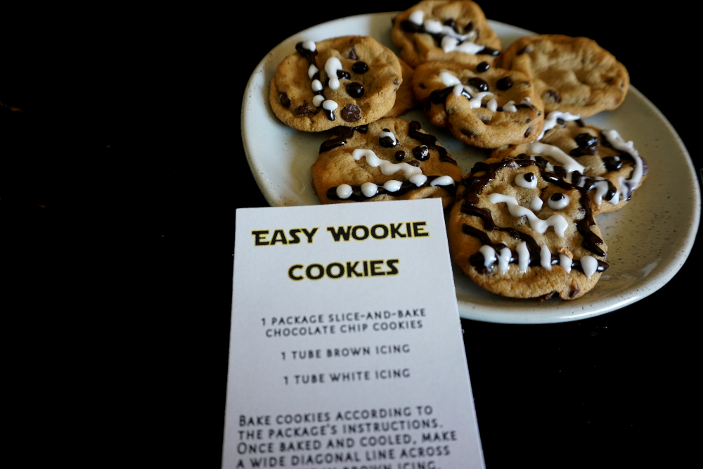 You’ll get a kick out of icing these “Wookie Cookies”. Don’t worry if they aren’t perfect—the hairier the better.