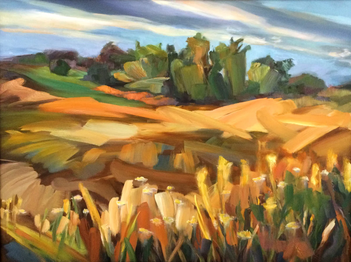 Restored Prairie, oil on canvas, 30" X 40", 2017