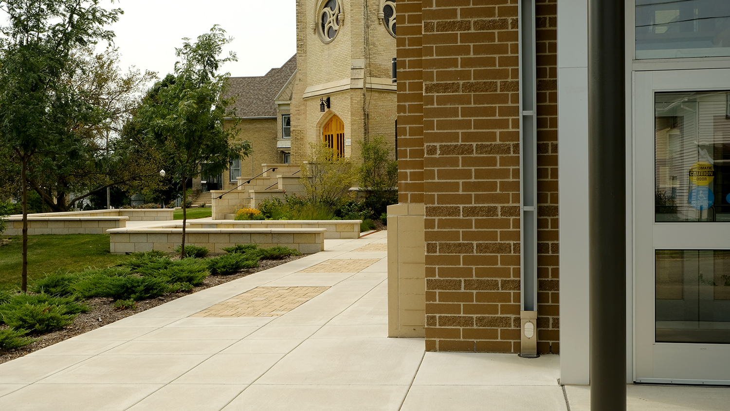  Monroe (WI) Arts Center landscape August 2018, one-year after installation 