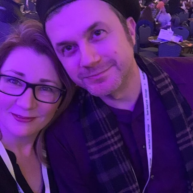 The traditional pregame selfie game is strong #geekbowl #geekbowlxiv #katytherefrigeratorperry #morethanappealing #trivia