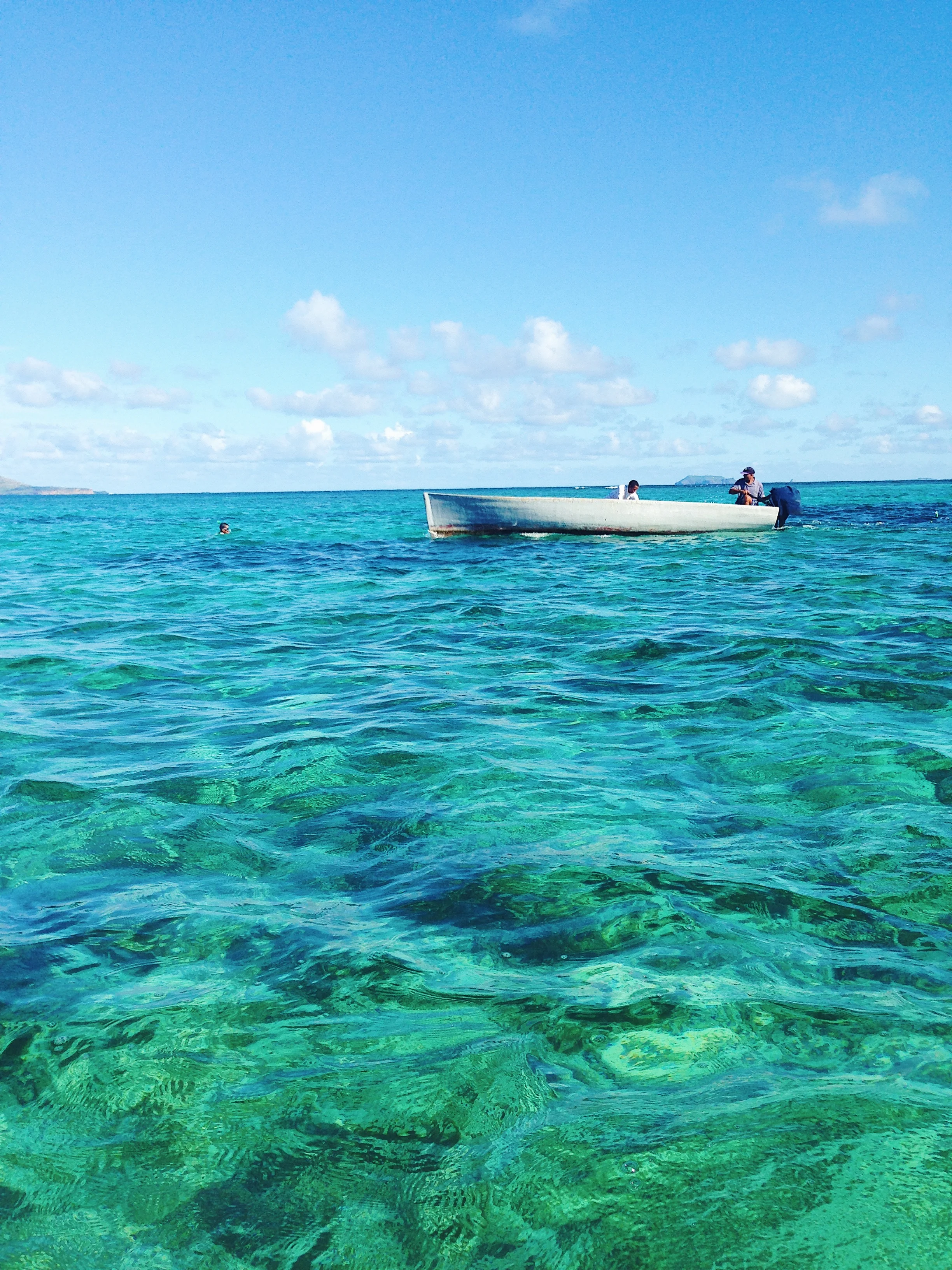  Swim where sky meets sea in Mauritius during your stay 