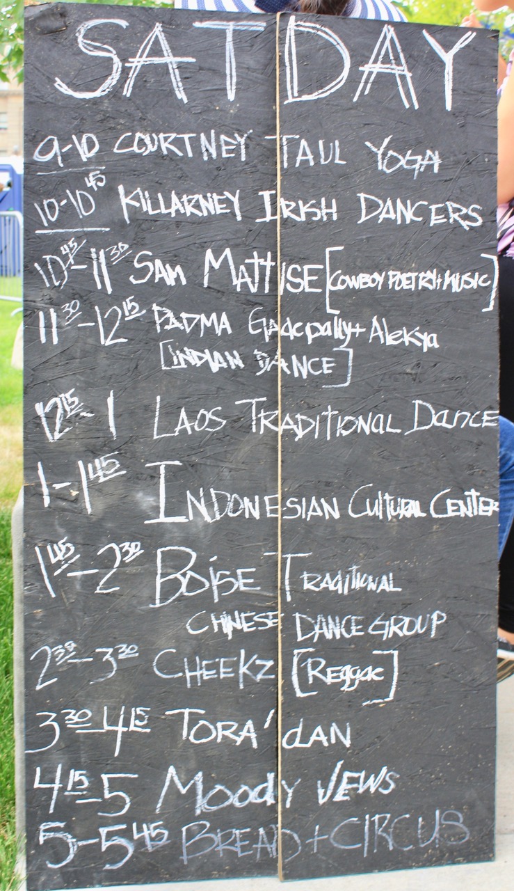 Alekya and Padma were part of this year’s World Village Fest lineup. Alekya performed a dance routine she learned as an apprentice in the Idaho Commision on the Arts’ Traditional Arts Apprenticeship Program.