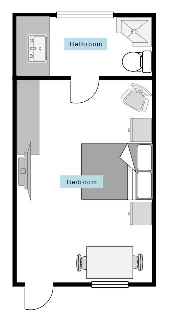 example room layouts include bedroom, closet, and bathroom 6 of 10