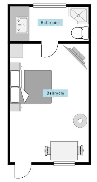 example room layouts include bedroom, closet, and bathroom 9 of 10