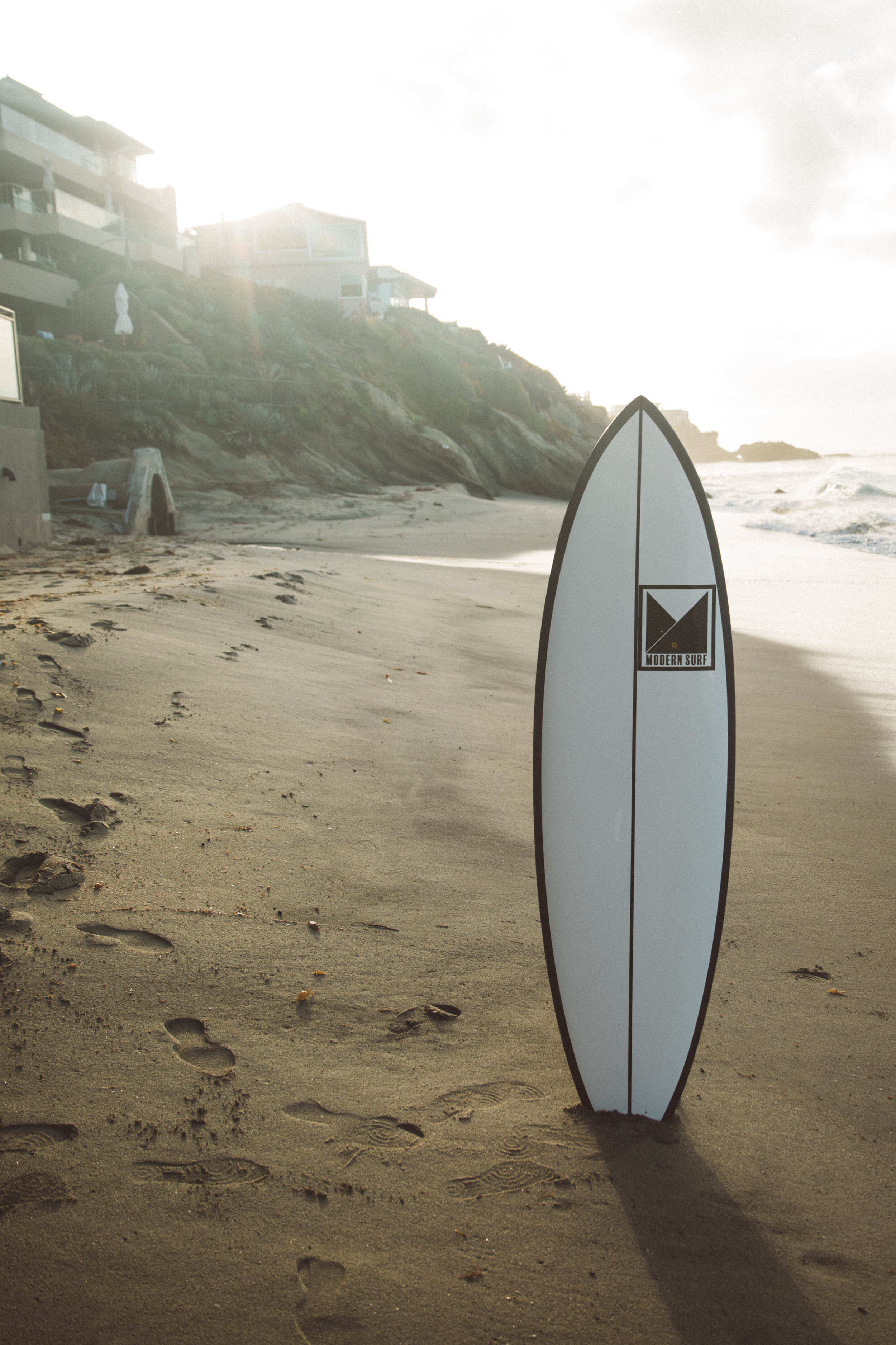 surfboard in sand