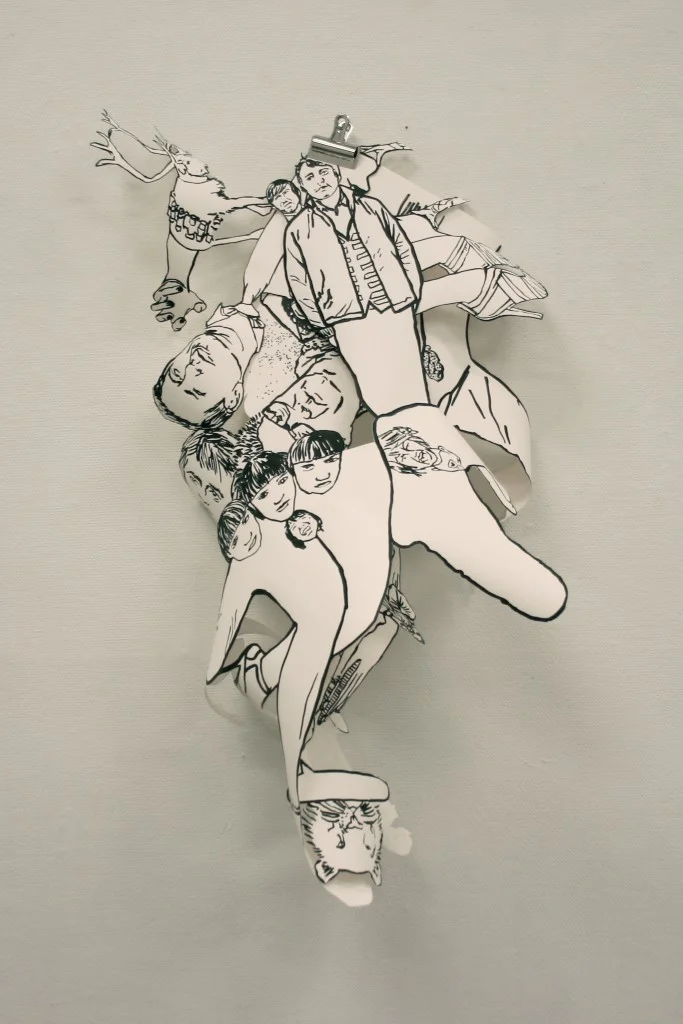 Hanger, 2009, ink on paper