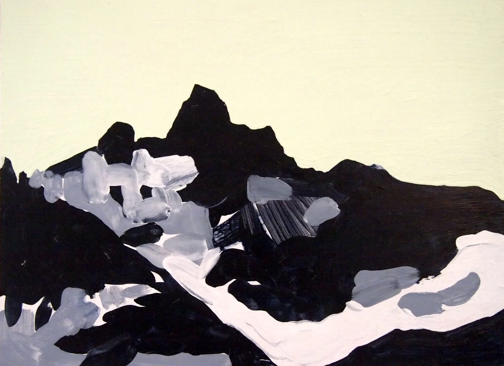 Peaks, 2012, arcylic on wood