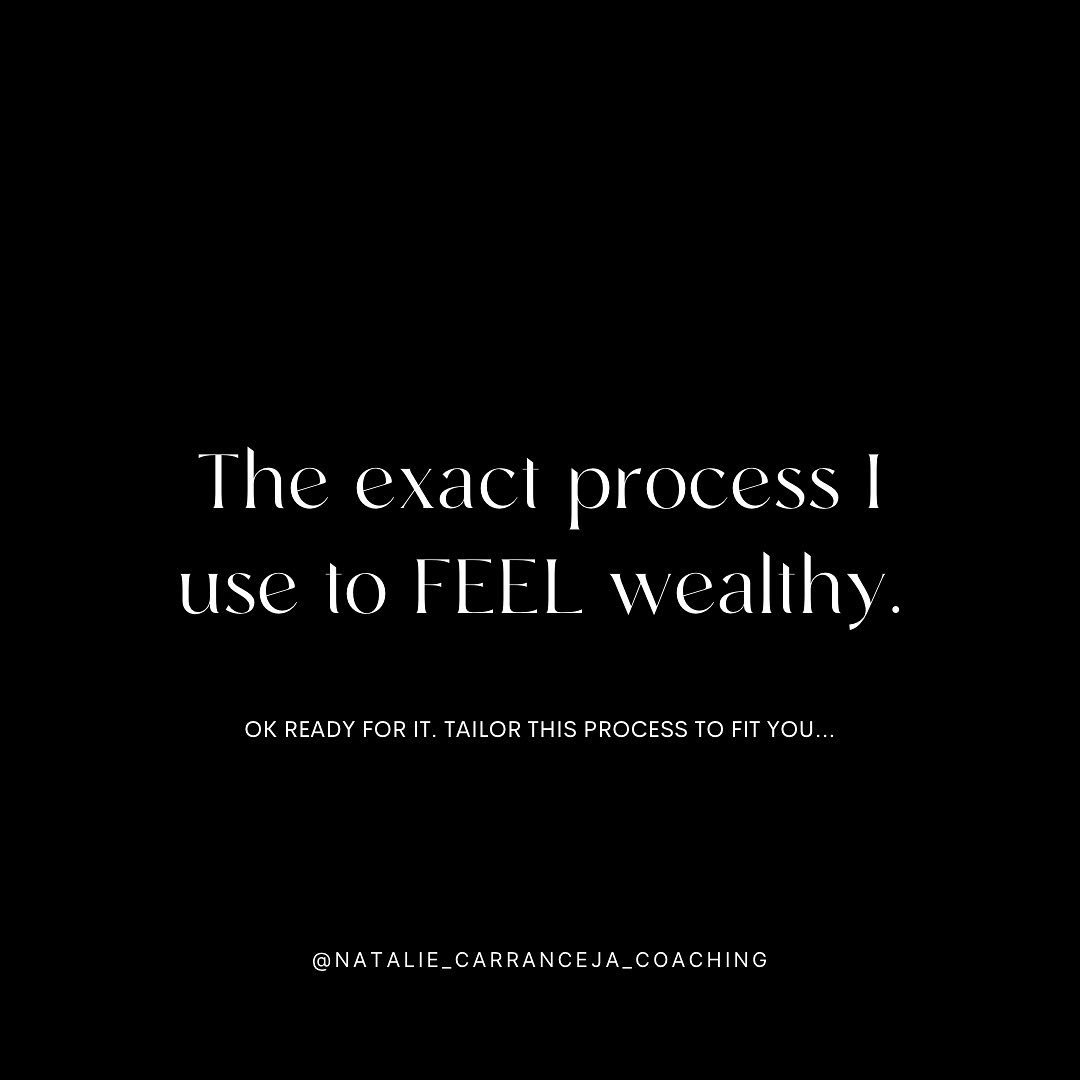 If you can feel it, you can experience it in your reality.

What would happen if every area of your life could support you in feeling wealthy?

What if you attracted all kinds of resources (inc money) consistently as a result of your ability to be em