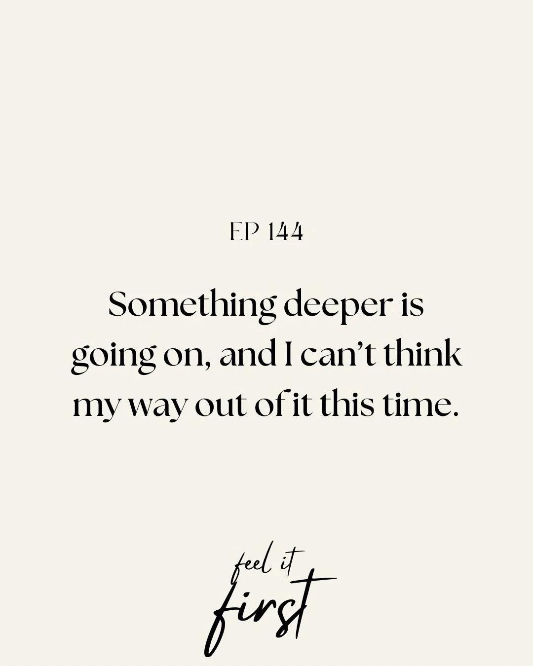 You know it is fine. You can list all the reasons it is fine. You have journaled it, reframed it, talked yourself through it more times than you can count.

And yet something in you still does not feel okay.

That gap between what you know and what y