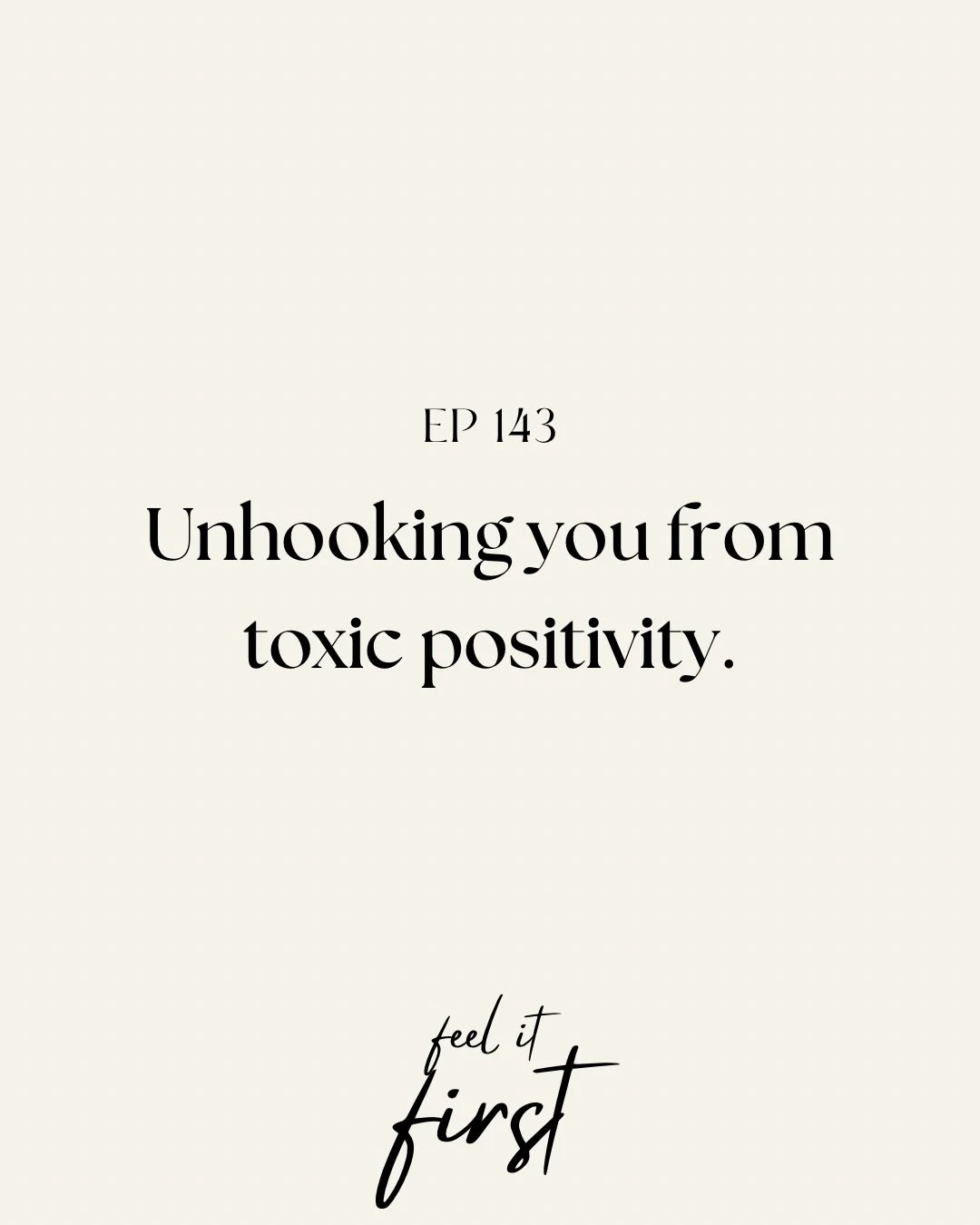 It&rsquo;s not going to work.

The quiet pressure you (or others) put on you to remain high vibe, optimistic and positive, while things could be feeling heavy, clunky, or uncertain.

Look at the silver lining.
Focus on the positive.
Look on the brigh