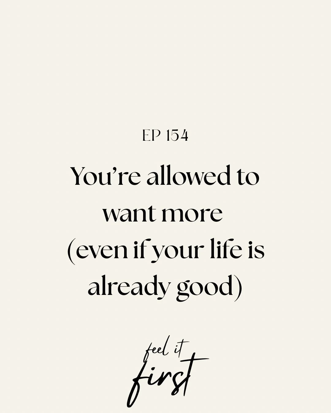 You look around at your life and you know it is good. You really do. The love is there, the stability is there, the things you worked hard for are there.

And yet there is this pull toward something more. More space, more aliveness, more memories wit