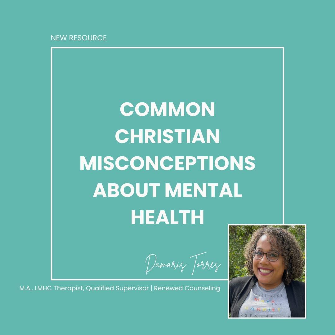 NEW RESOURCE✨ If you've heard any of these common misconceptions about mental health, you're not alone. Here's the truth when it comes to mental health &amp; Christianity. ➡️ Comment RESOURCE for the link🤍

#christiancounseling #renewedcounseling #c
