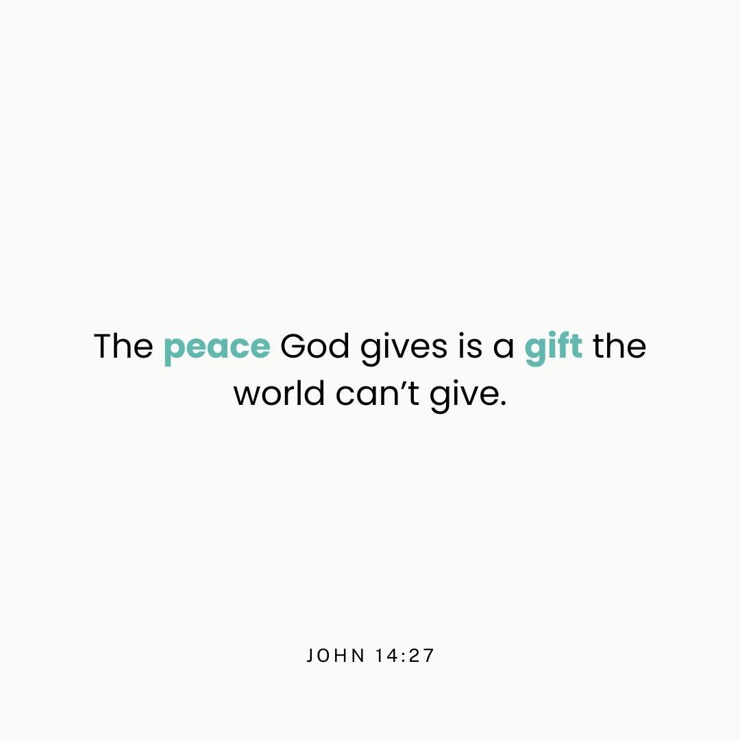 &quot;I am leaving you with a gift&mdash;peace of mind and heart. And the peace I give is a gift the world cannot give. So don&rsquo;t be troubled or afraid.&quot; - John 14:27 NLT

#christiancounseling #renewedcounseling #christiancounselor #melbour