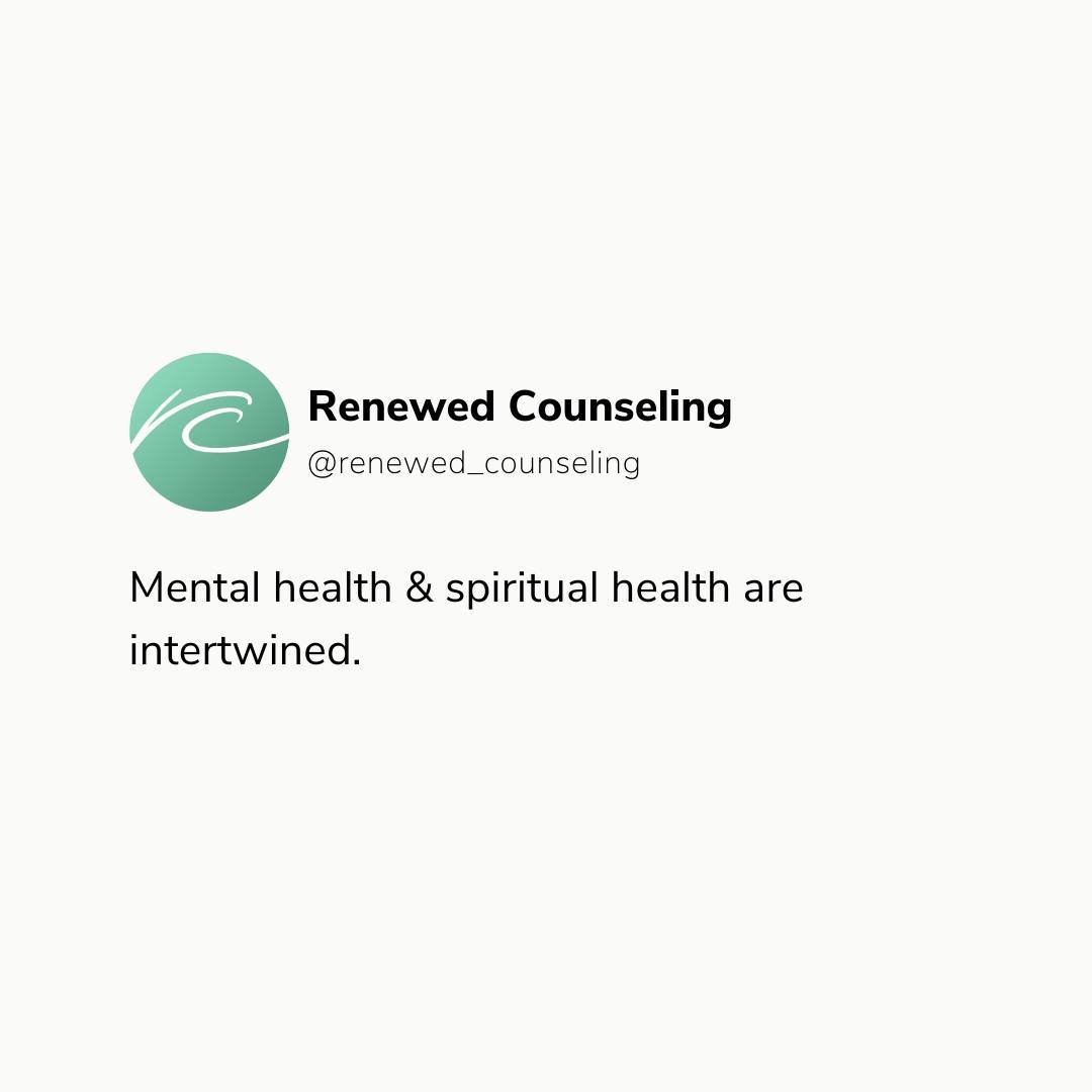 Mental health is not separate from spiritual health; they intertwine, each influencing the other. Let's nurture both with compassion and grace.🤍

#christiancounseling #renewedcounseling #christiancounselor #melbournecounseling #virtualchristiancouns