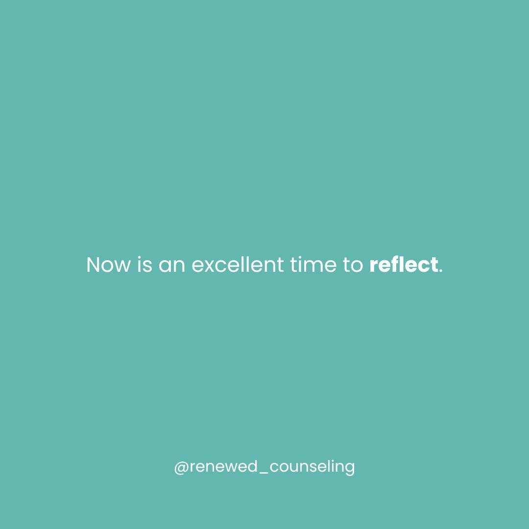 Now is the perfect time to reflect on how far you've come this year. Even the hard moments have shaped you and strengthened you!

#christiancounseling #renewedcounseling #christiancounselor #melbournecounseling #virtualchristiancounseling #mentalheal