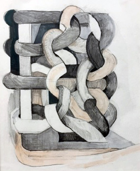 Entangled, 9.5"x7"