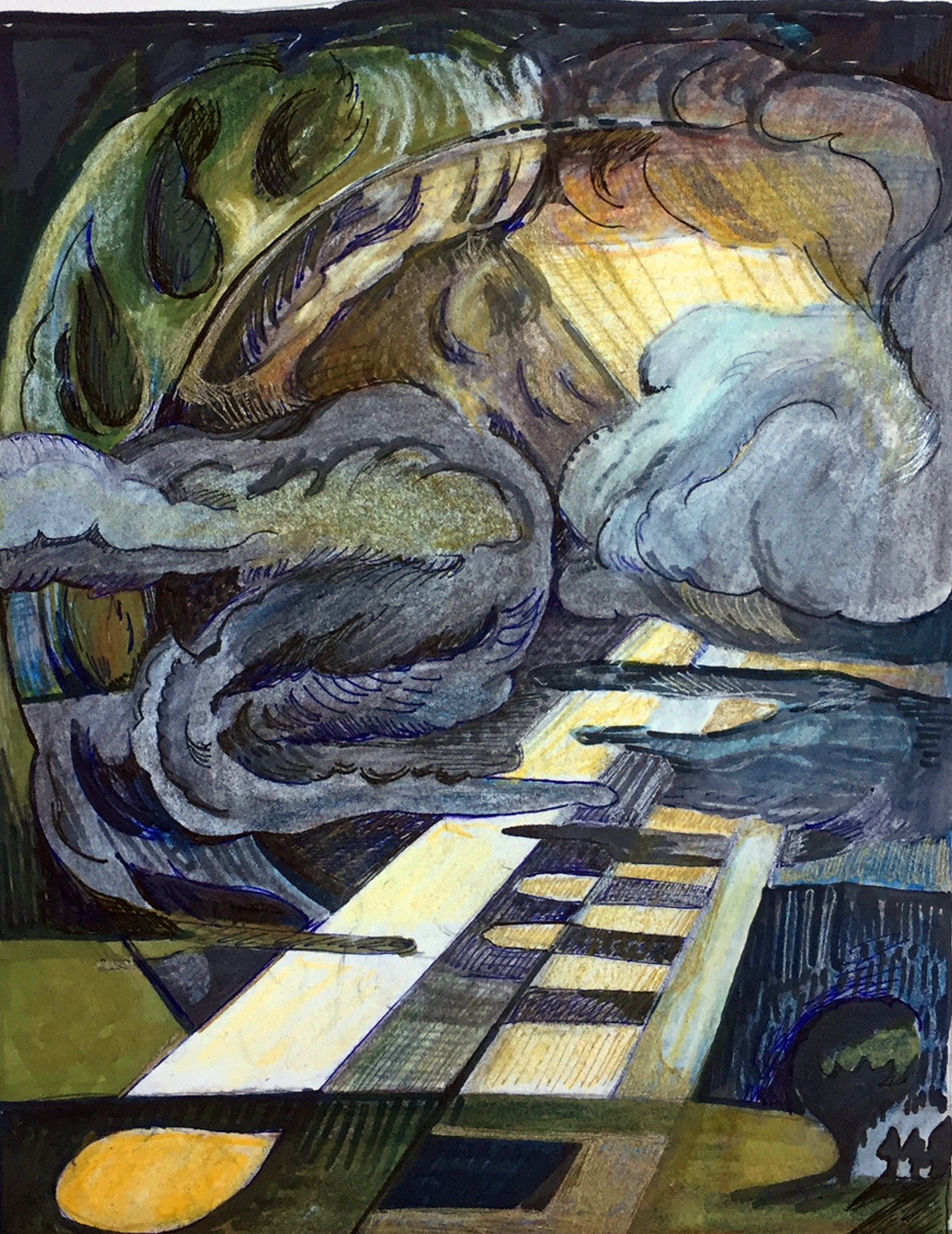 Rise, 9.5"x7"