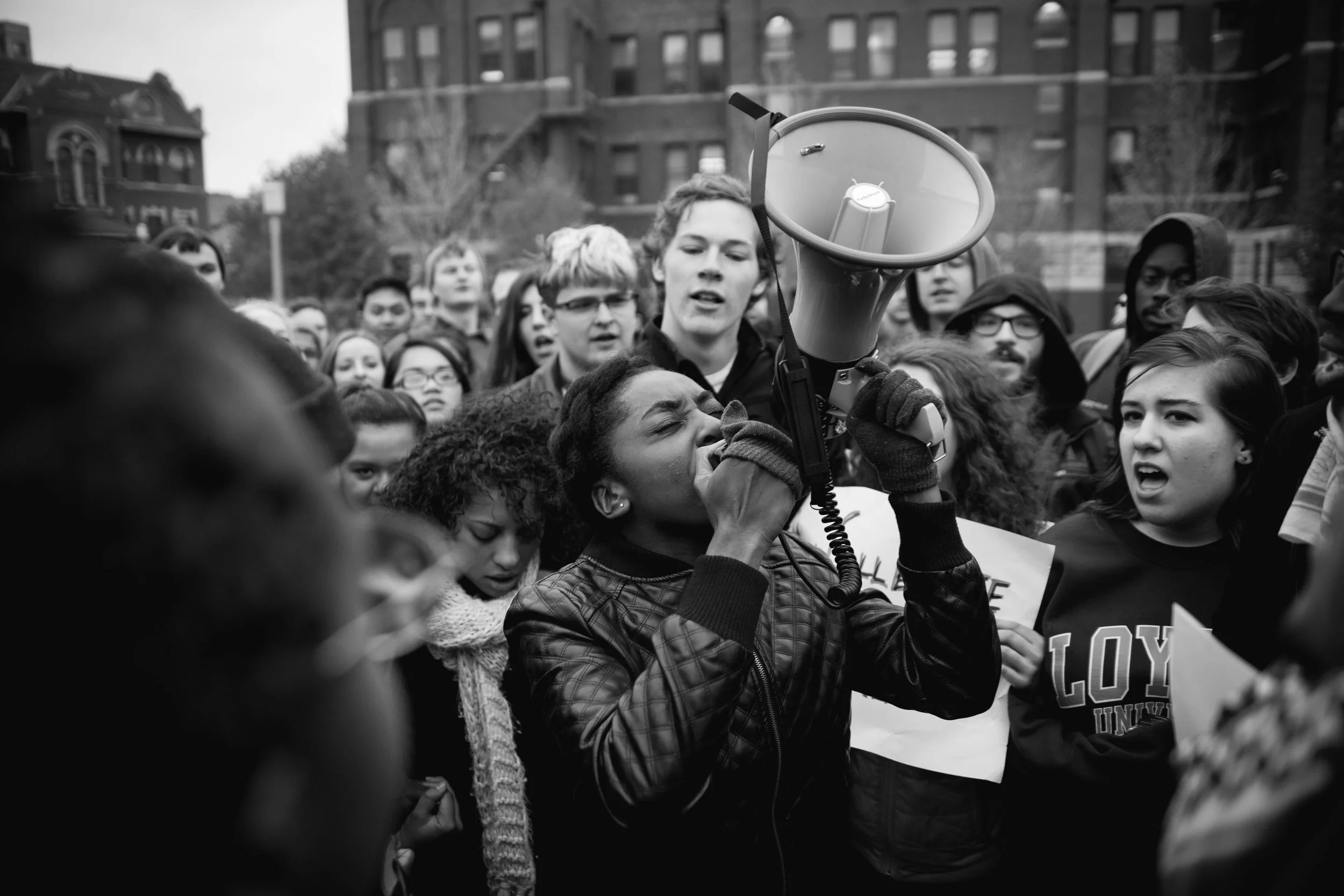 PHOTOS FROM LOYOLA'S HISTORIC 2015 SOLIDARITY MARCH WITH MIZZOU