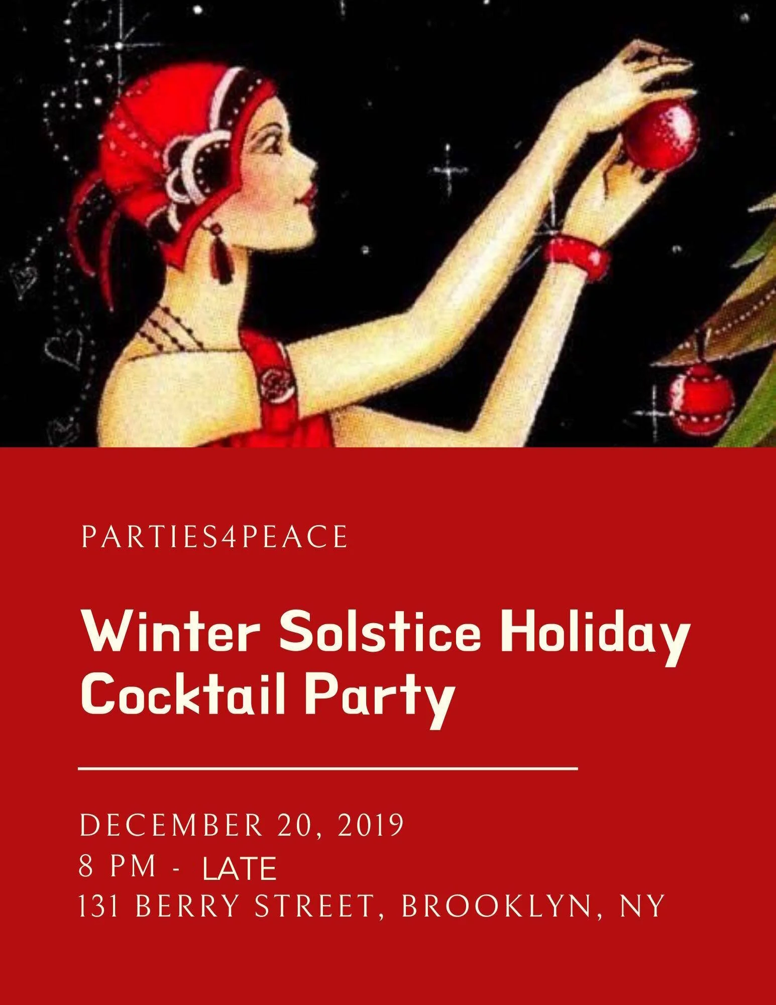 Winter Solstice Holiday Cocktail party