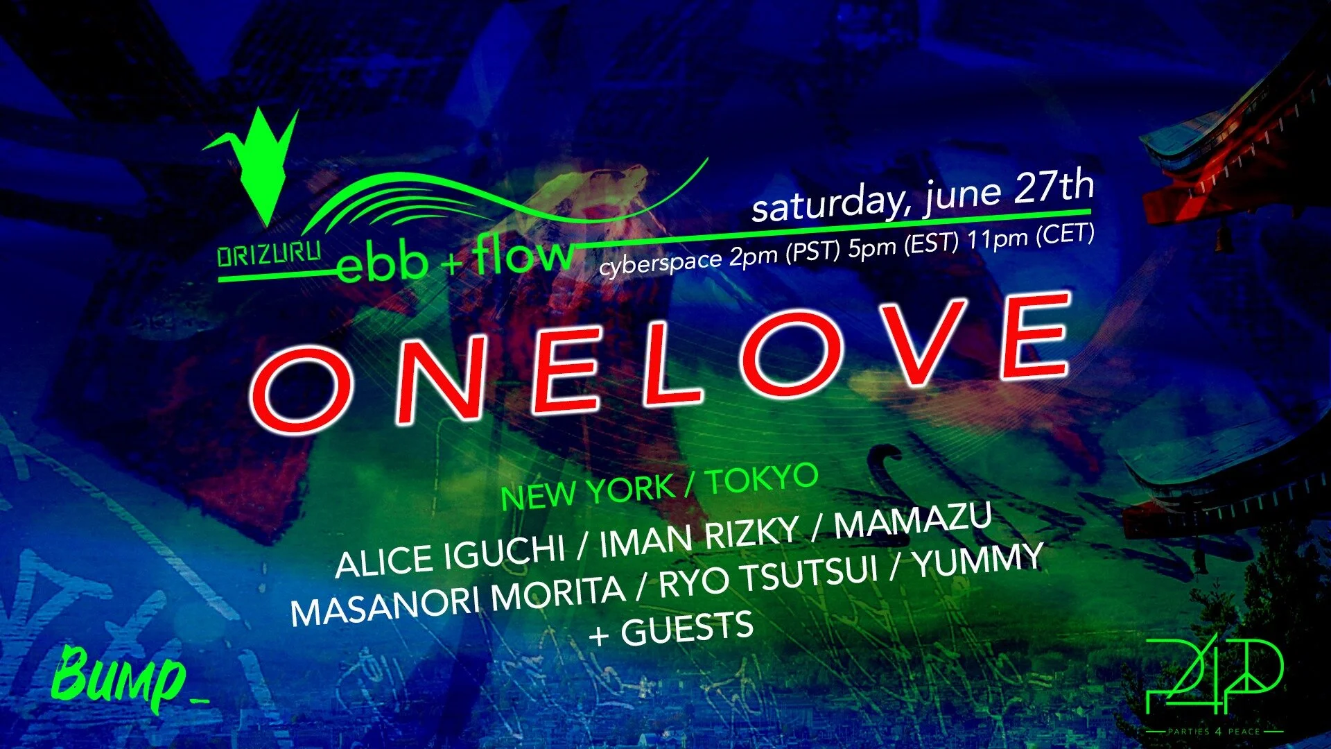 ebb + flow x Orizuru Onelove I Parties 4 Peace
