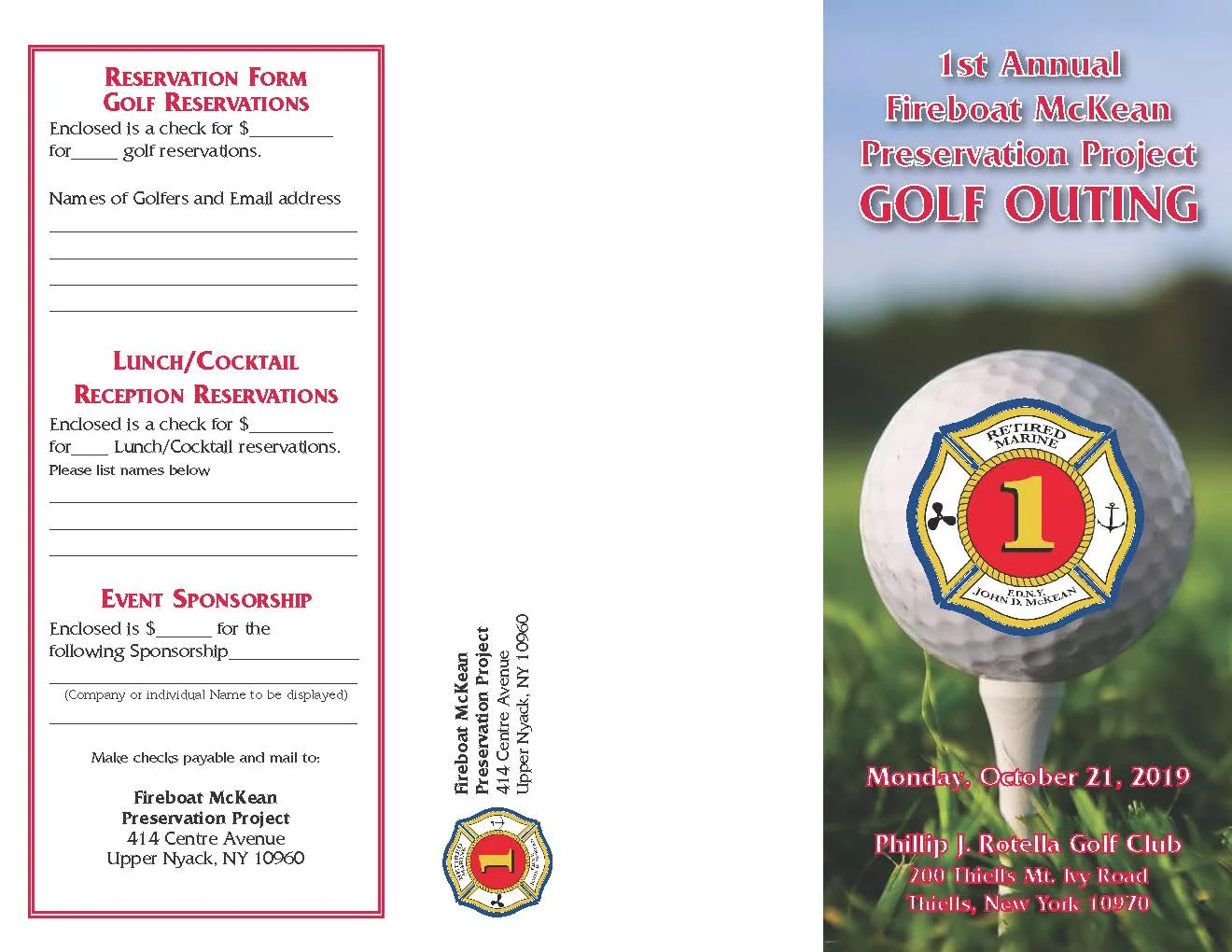 First Annual Fireboat McKean Preservation Project Golf Outing