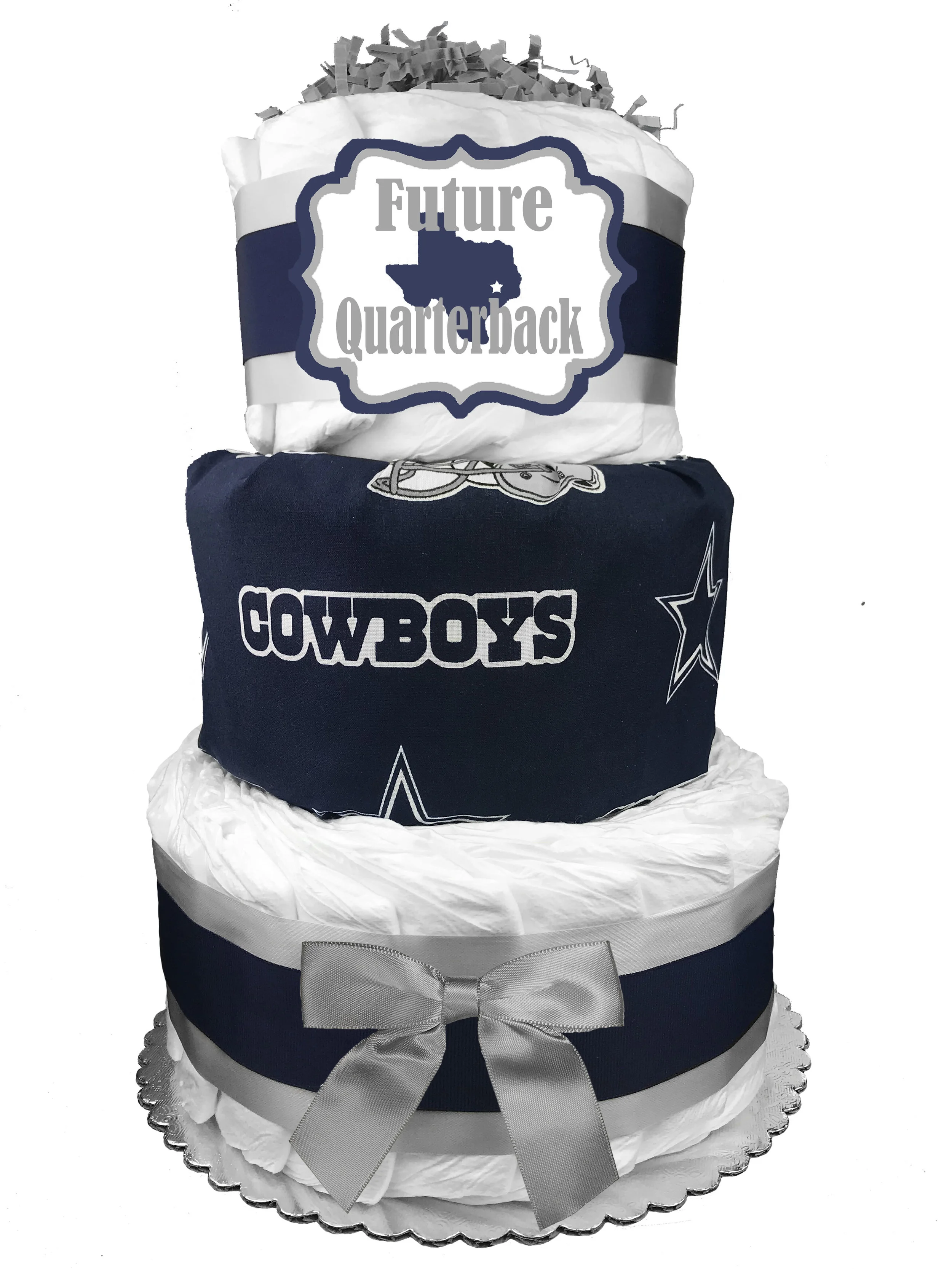 dallas cowboys diaper cake