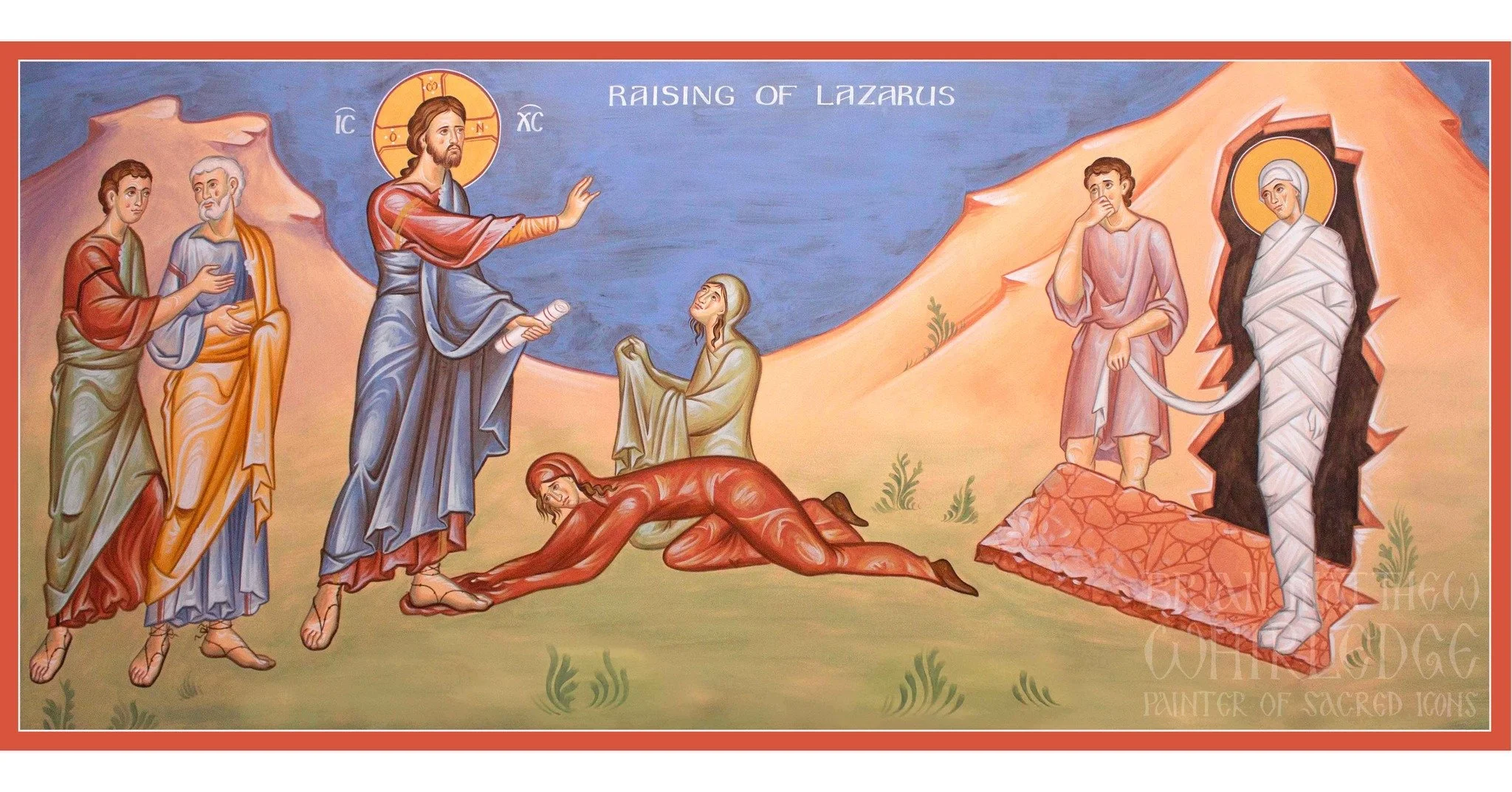 The Raising of Lazarus. Mural from St. Nicholas Antiochian Orthodox Church, Urbana, IL.
.
.
Taking commissions. Prints available from @LegacyIcons. Link in bio. https://legacyicons.com/?ref=BRIANWHIRLEDGE
#Orthodox #icon #iconography #OrthodoxChristi