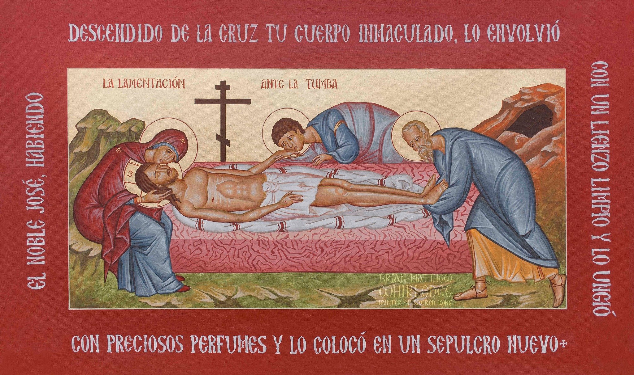 The Noble Joseph, when he had taken down Your most pure Body from the tree, wrapped it in fine linen and anointed it with spices, and placed it in a new tomb. But You rose on the third day, O Lord, granting the world great mercy.
.
.
.
Taking commiss