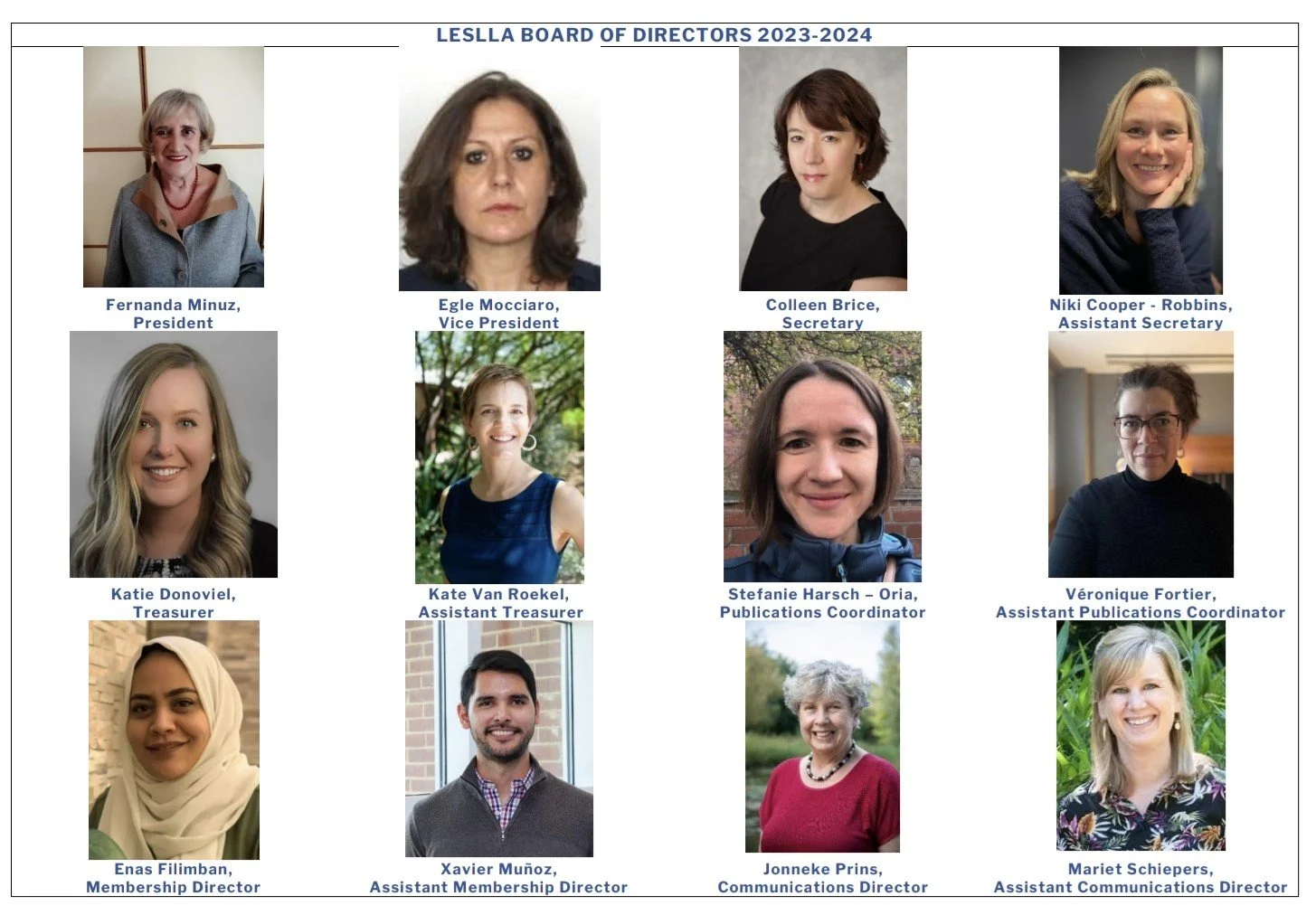 Congratulations to our new Board members 2023-2024 — Literacy Education ...