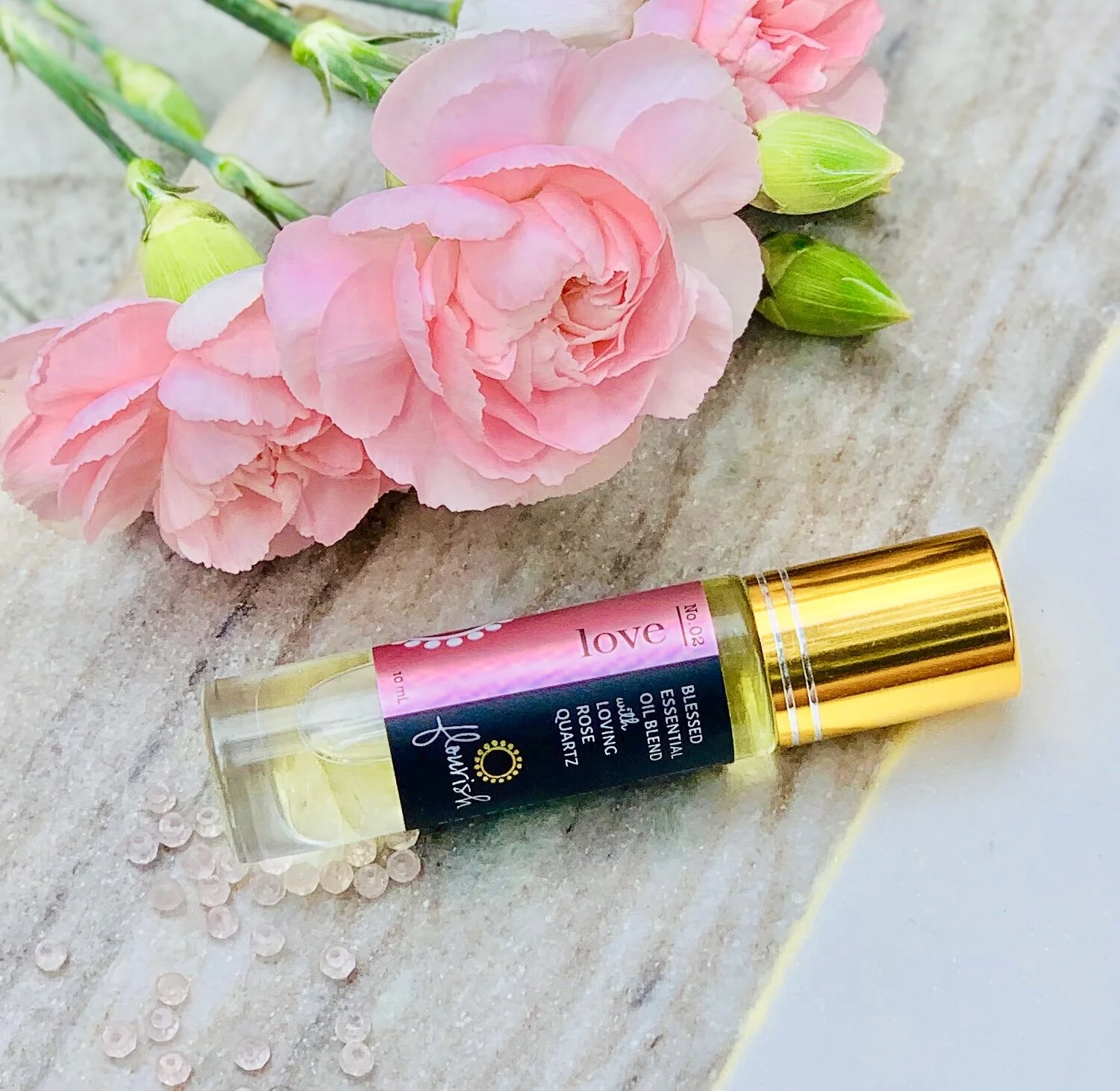 Love Essential Oil Blend with Rose Quartz