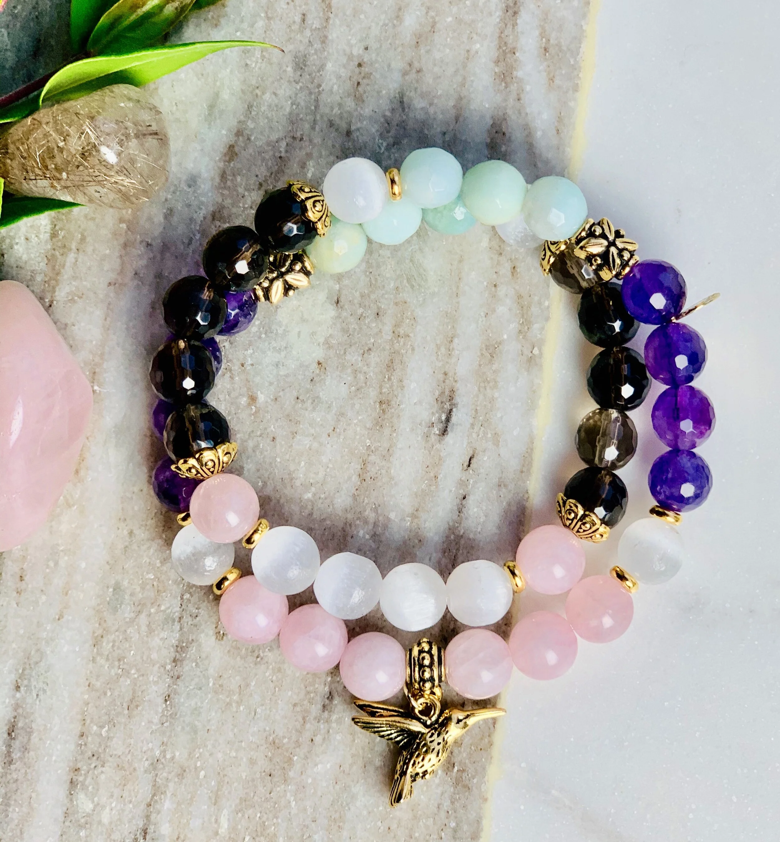 Love and Peaceful Acceptance Mala Bracelet